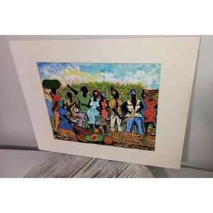 Print by G. W. Campbell  - Sweet Sugar Cane - Barbados